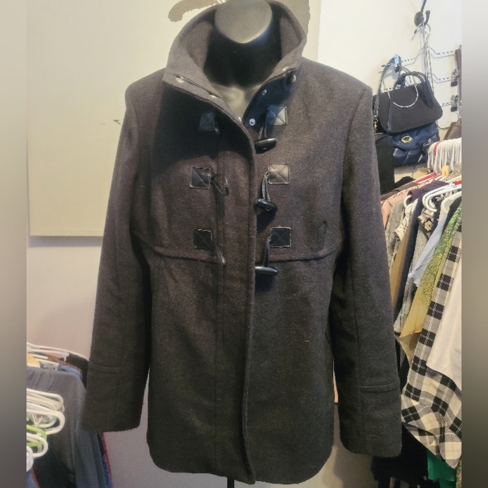 Michael Kors Black Toggle Pea Coat